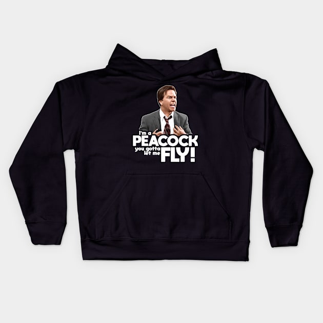 I'm a Peacock You Gotta Let Me Fly Kids Hoodie by darklordpug